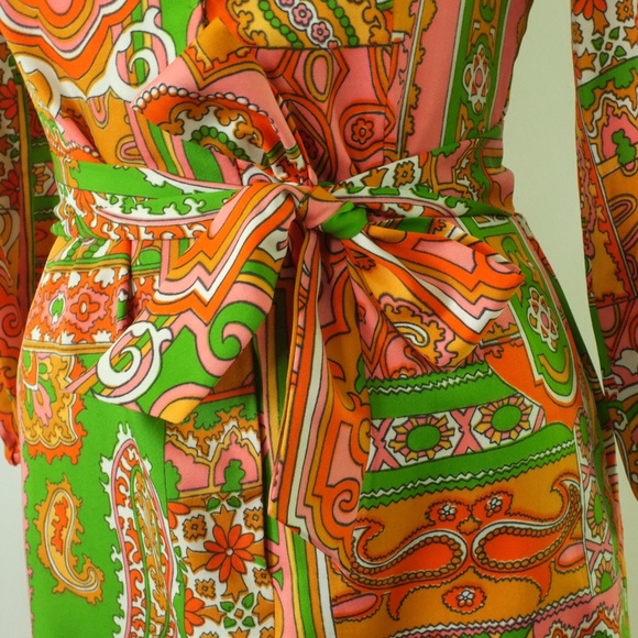 vintage mod 1960s dress | vtg retro 1960s dress - Picture 4 of 16